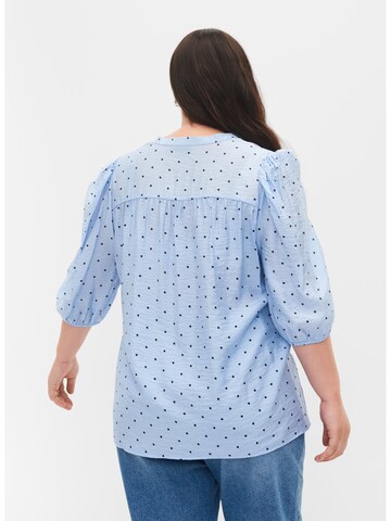 Camicia da donna 'Ehuixi' di Zizzi in blu