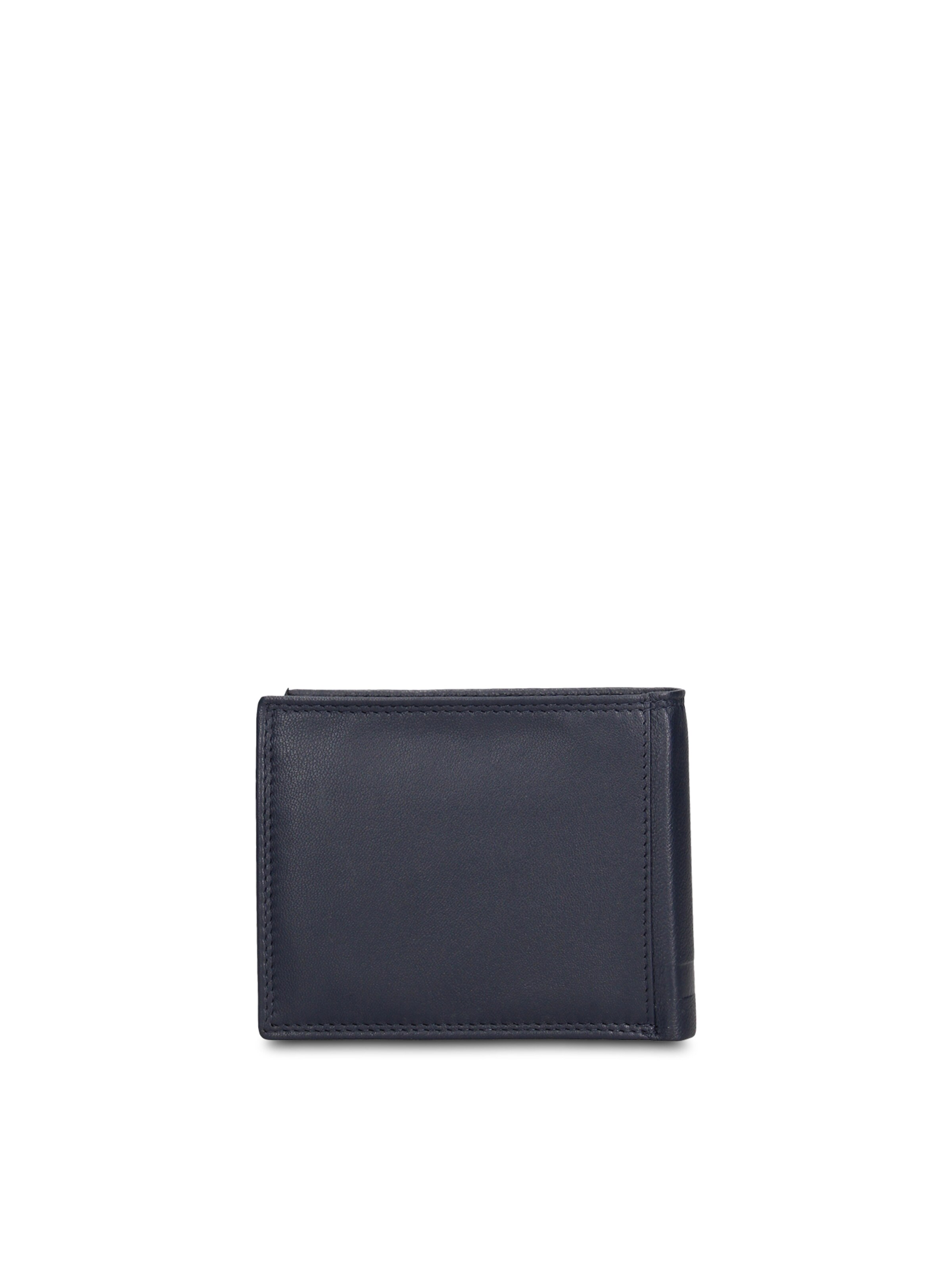 Portamonete 'Portafoglio Uomo Vera Pelle Solo Soprani Compatto 12,5x9,5 cm' di Solo Soprani in blu