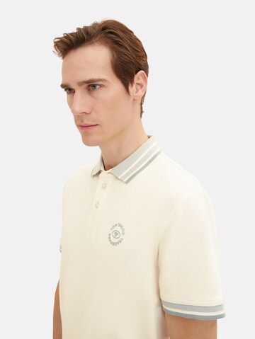 TOM TAILOR Poloshirt in Beige