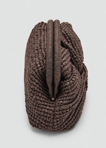 MANGO Clutch 'Sita' in Brown