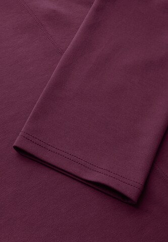 STREET ONE Knielanges T-Shirt-Kleid in Rot