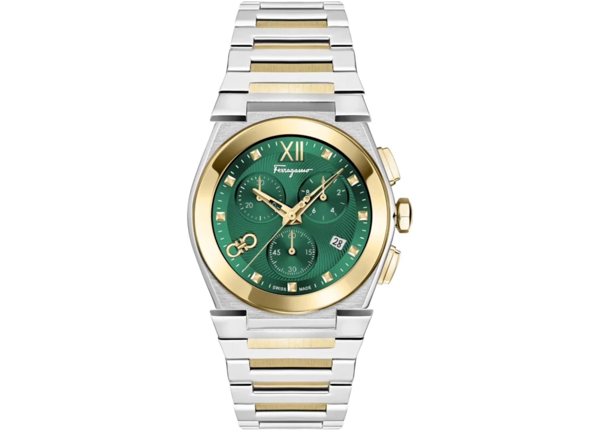 Salvatore Ferragamo Analog Watch in Silver: front