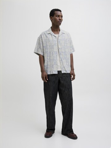 JACK & JONES Comfort fit Button Up Shirt in Blue