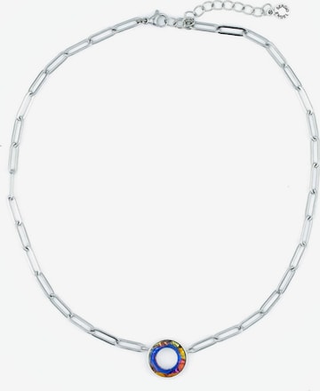 Sergio Engel Ketting 'Cosmic Kette 04 Elegante Edelstahlkette mit Cosmic-Kristall-Anhänger' in Oranje: voorkant