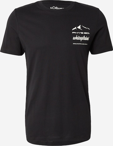 s.Oliver T-Shirt in Schwarz: Vorderseite