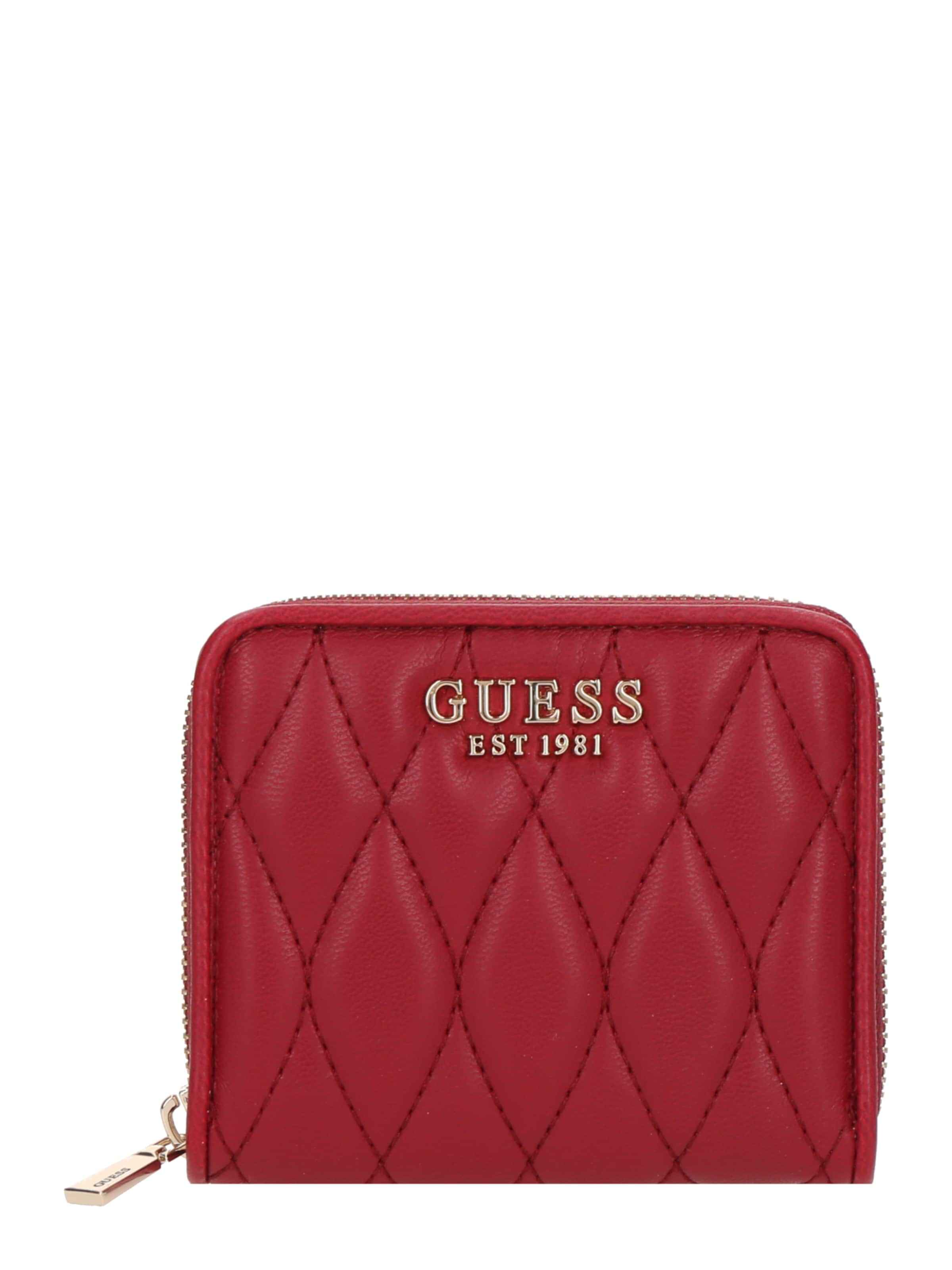 GUESS - Carteiras 'VALLA SLG SMALL ZIP AROUND' em vermelho: frente