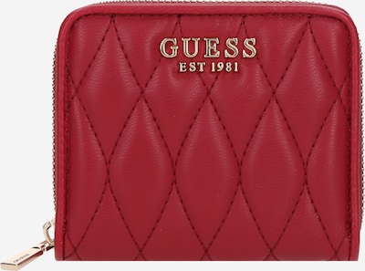Piniginė 'VALLA SLG SMALL ZIP AROUND' iš GUESS, spalva – vyšninė spalva, Prekių apžvalga