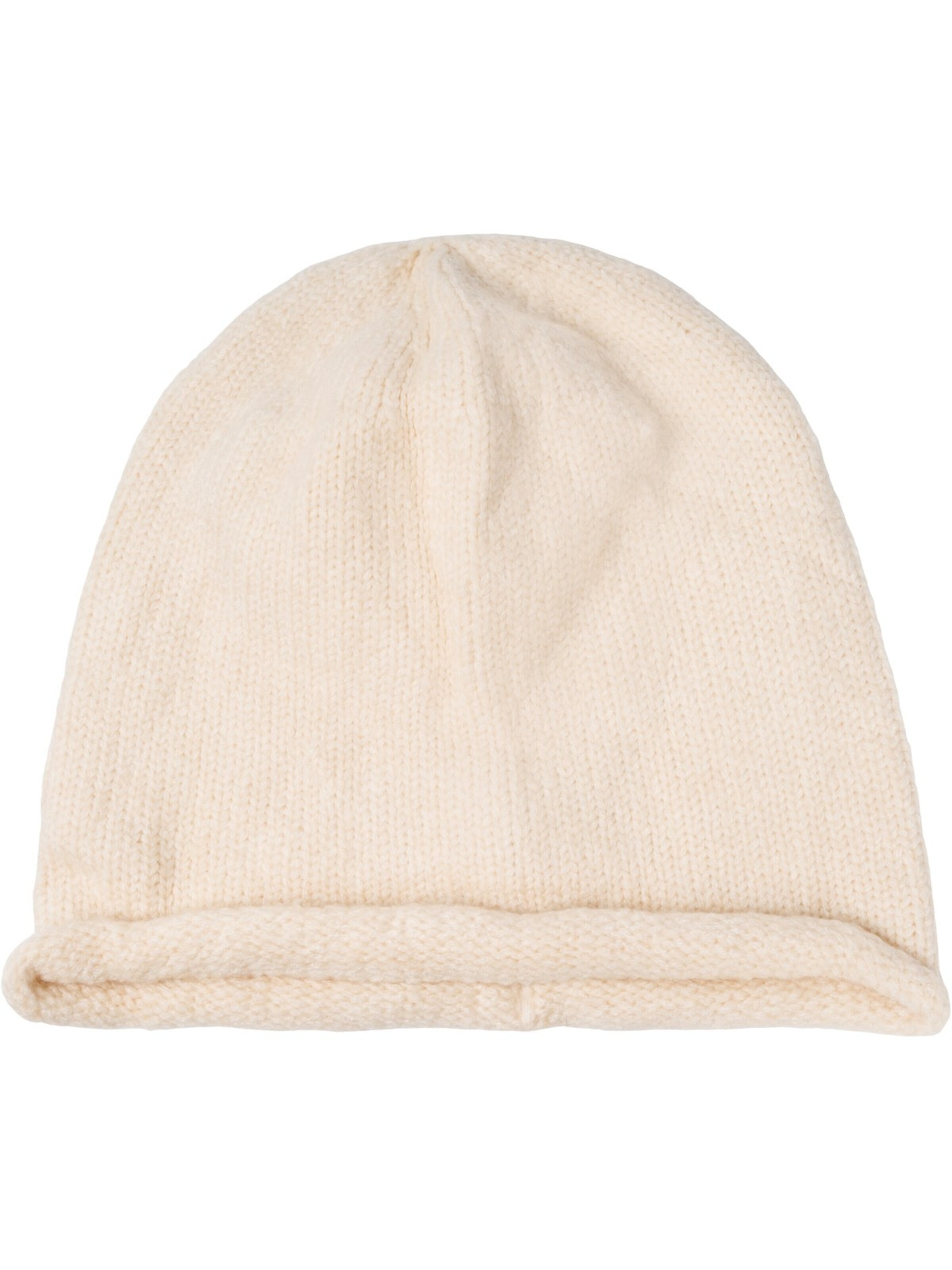 styleBREAKER Mütze 'Oversize Strickbeanie mit Rollrand'‌‌ in 54-64 in creme, Produktansicht