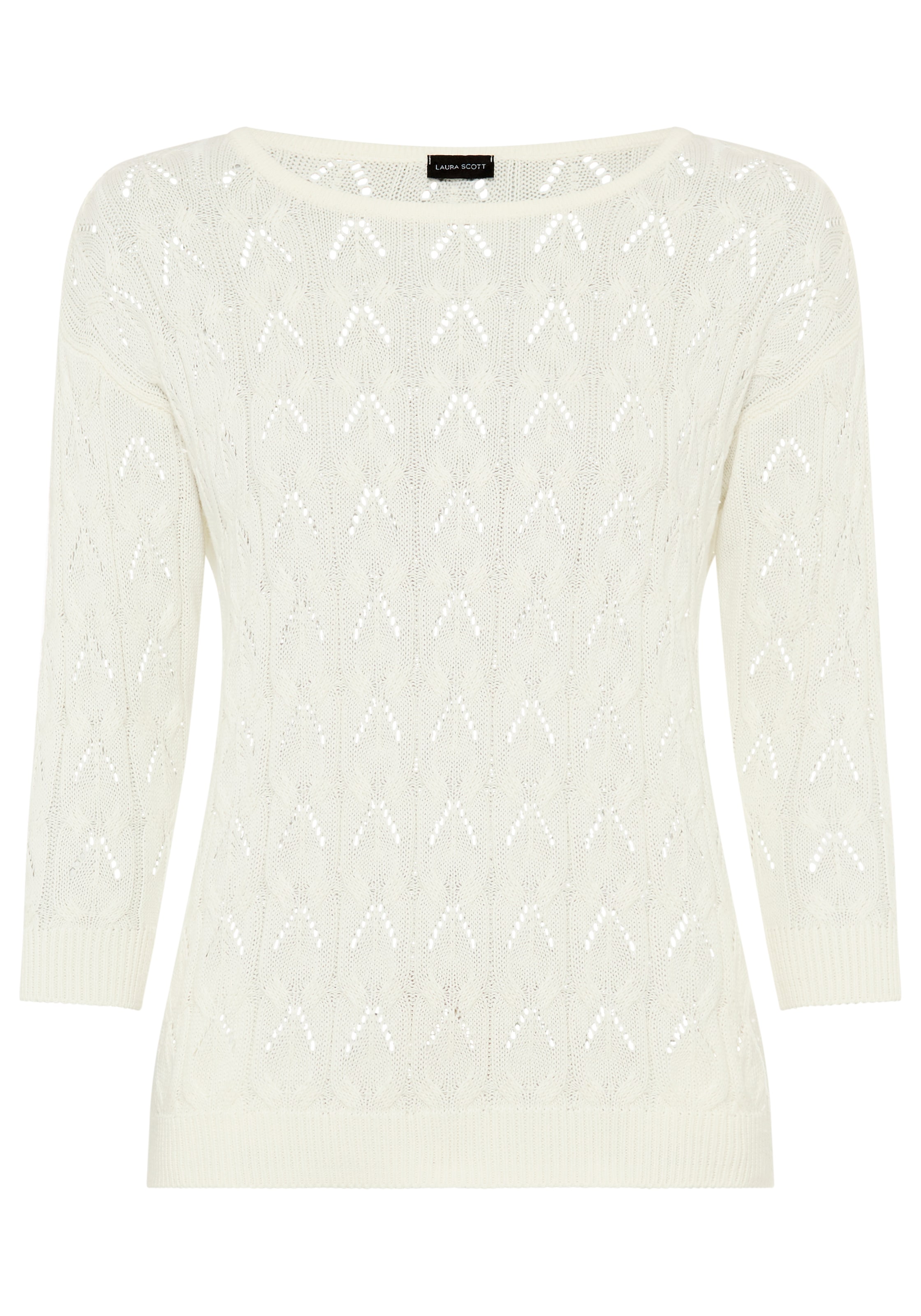 LAURA SCOTT Pullover in Weiß: Vorderseite