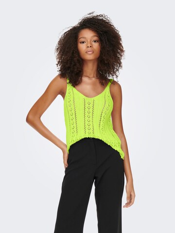 ONLY Knitted Top 'Lyzet' in Green: front