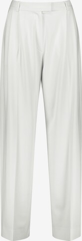 TAIFUN Wide leg Pleat-Front Pants in White: front