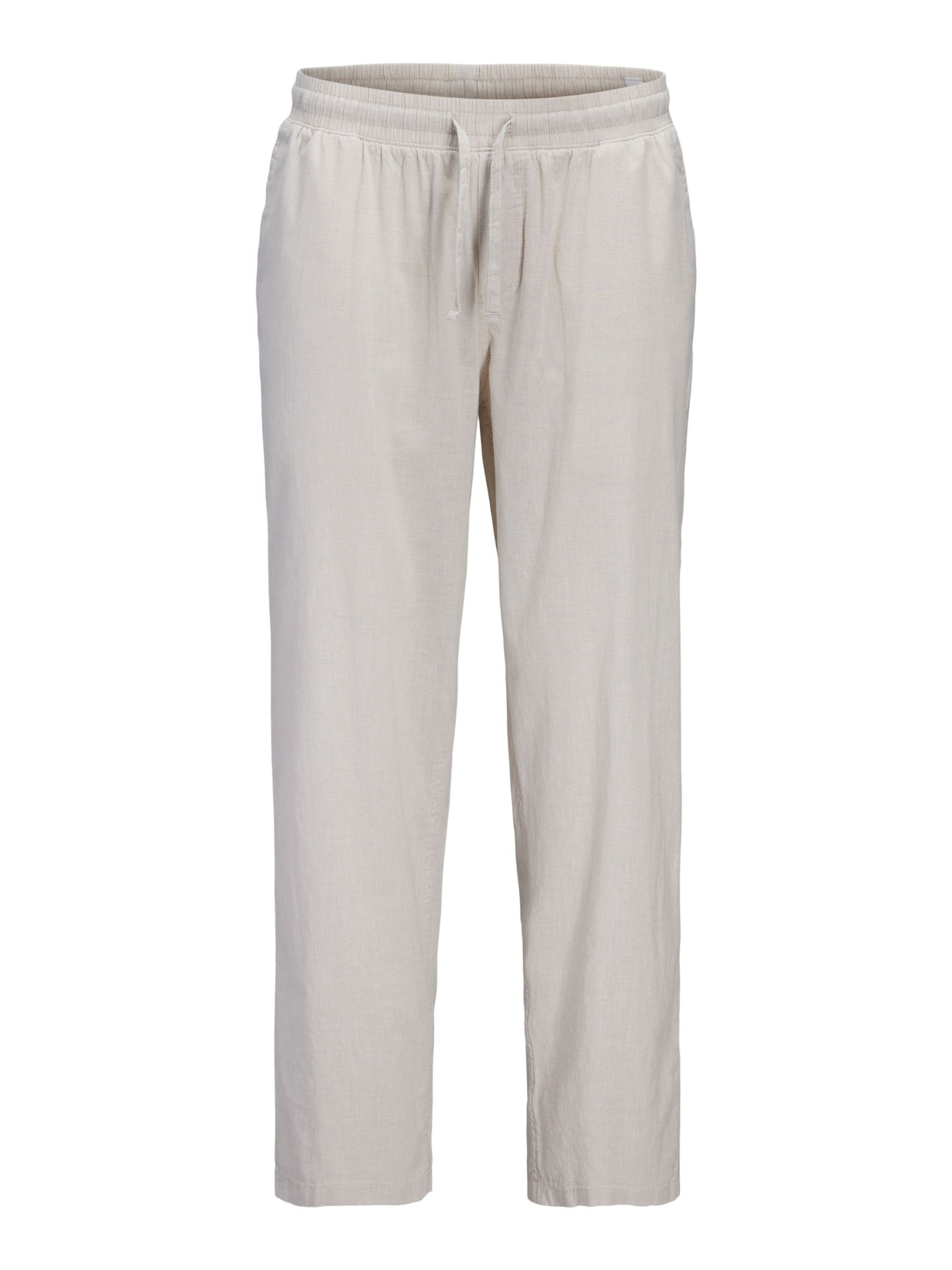 JACK & JONES - Pierna ancha Pantalón en beige: frente