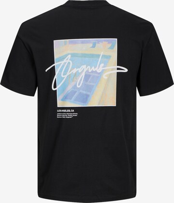 JACK & JONES Тениска 'ARUBA LANDSCAPE' в черно