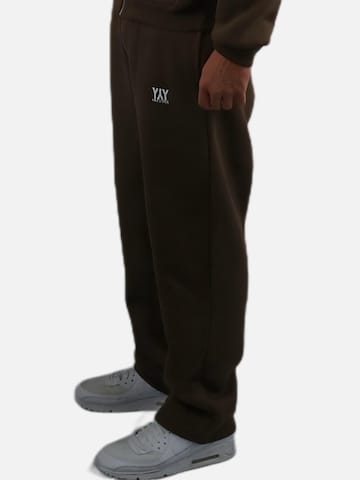 HEFTYKA Loose fit Workout Pants 'OPEN' in Brown