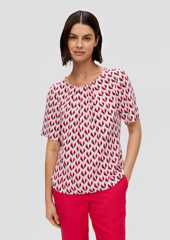 Camicia da donna di s.Oliver BLACK LABEL in rosa: frontale