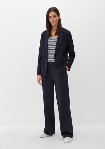 Loosefit Pantalon à pince s.Oliver en bleu