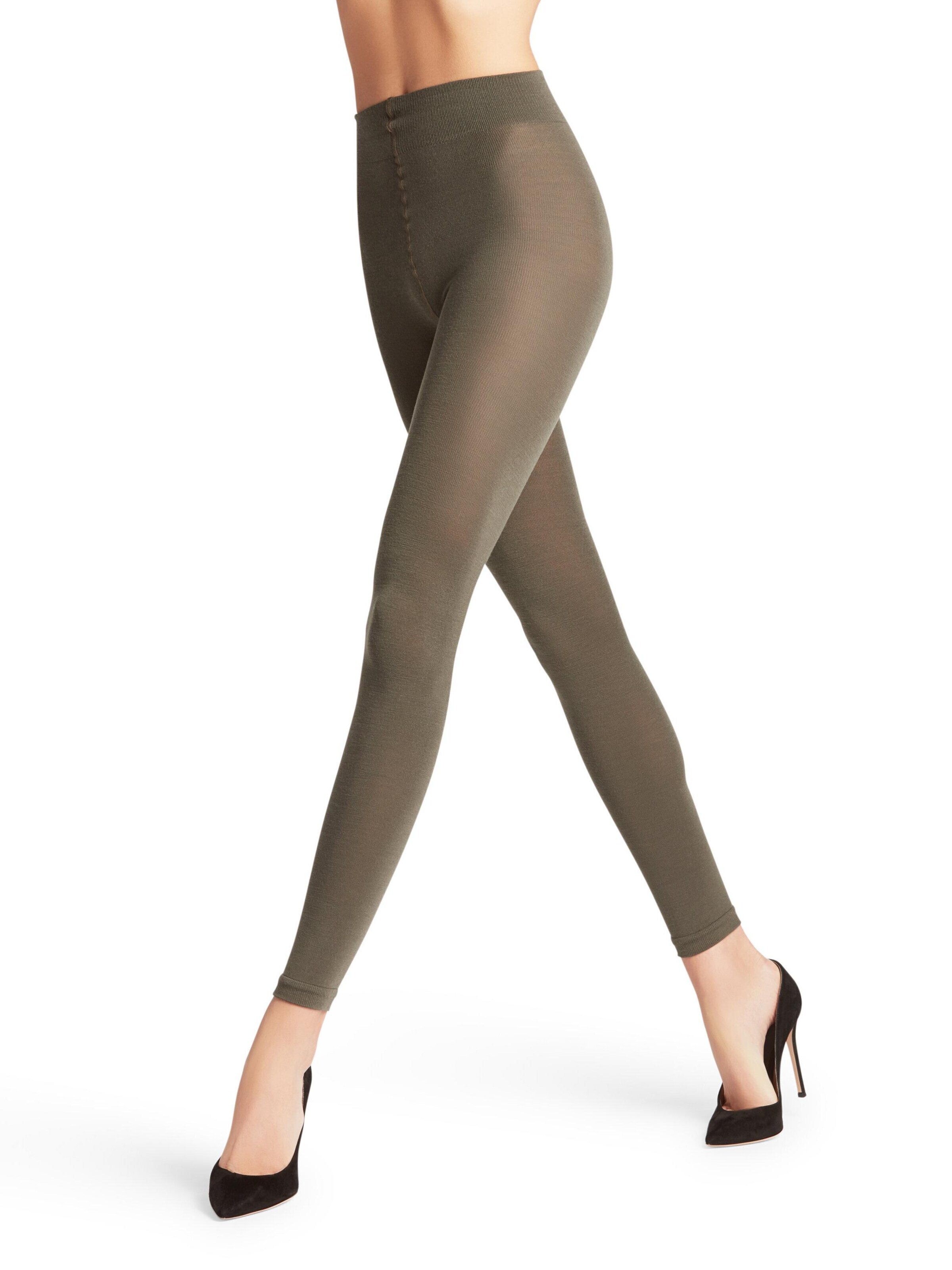 FALKE Leggings 'Softmerino' in Green: front