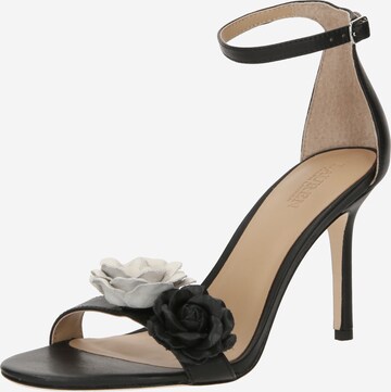 Lauren Ralph Lauren Sandalen met riem 'ALLIE' in Zwart: voorkant