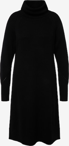 Ulla Popken Knitted dress in Black: front