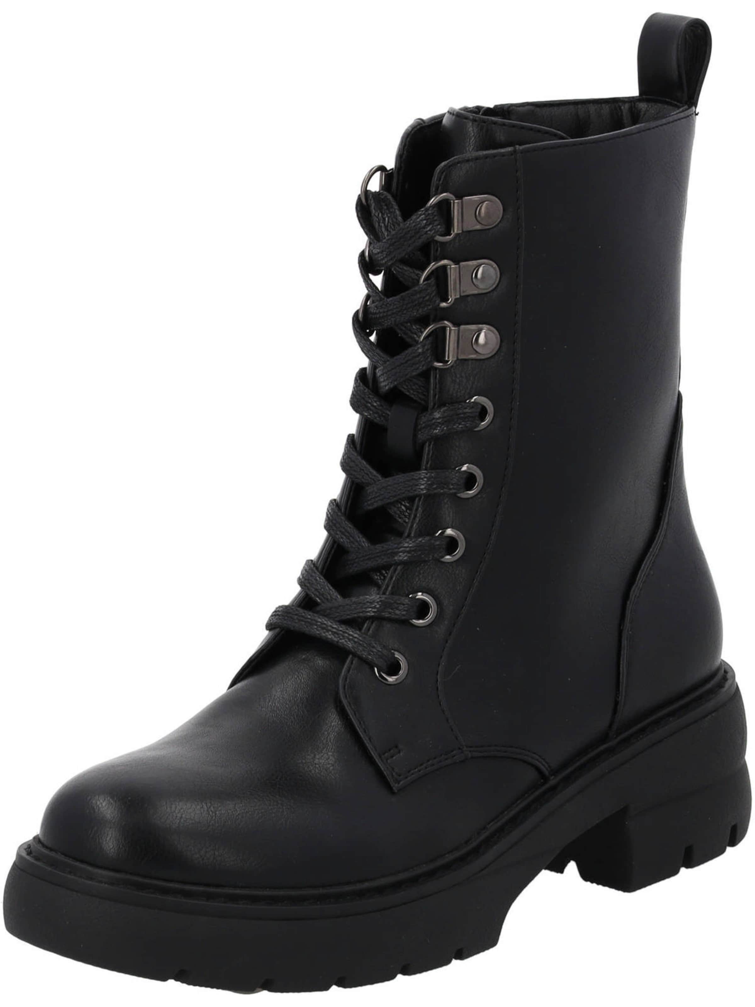Palado - Botas con cordones 'Abbil' en negro: frente