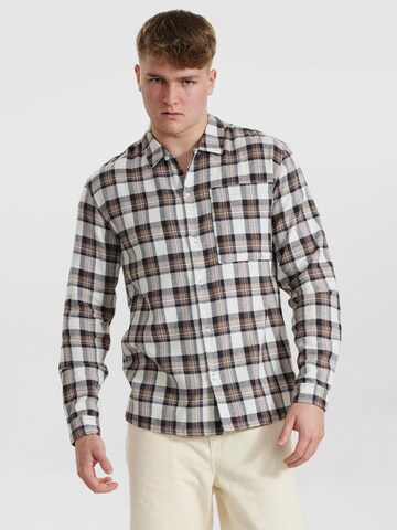 Dxnmxrk Shirt 'DXEbot' in Beige: front