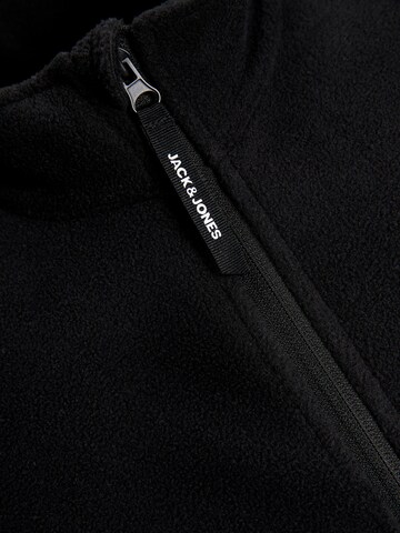 JACK & JONES Fleecejacke 'FIRE' in Schwarz