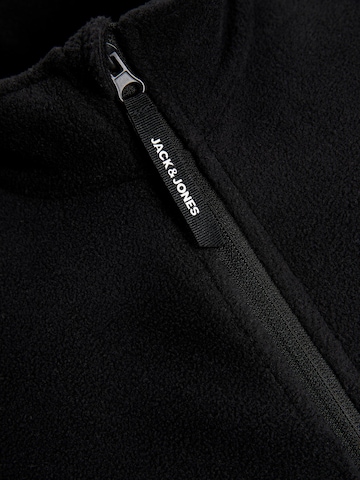 JACK & JONES Fleece jacket 'FIRE' in Black