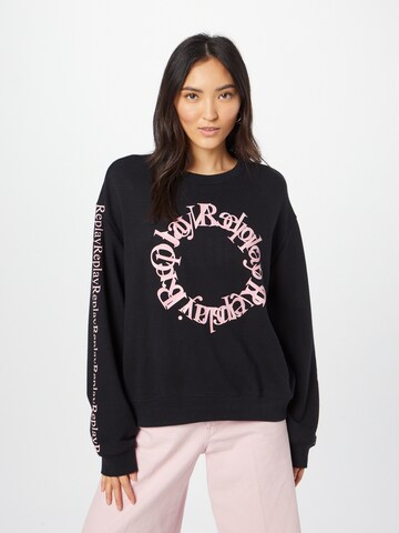 REPLAY Sweatshirt in Zwart: voorkant