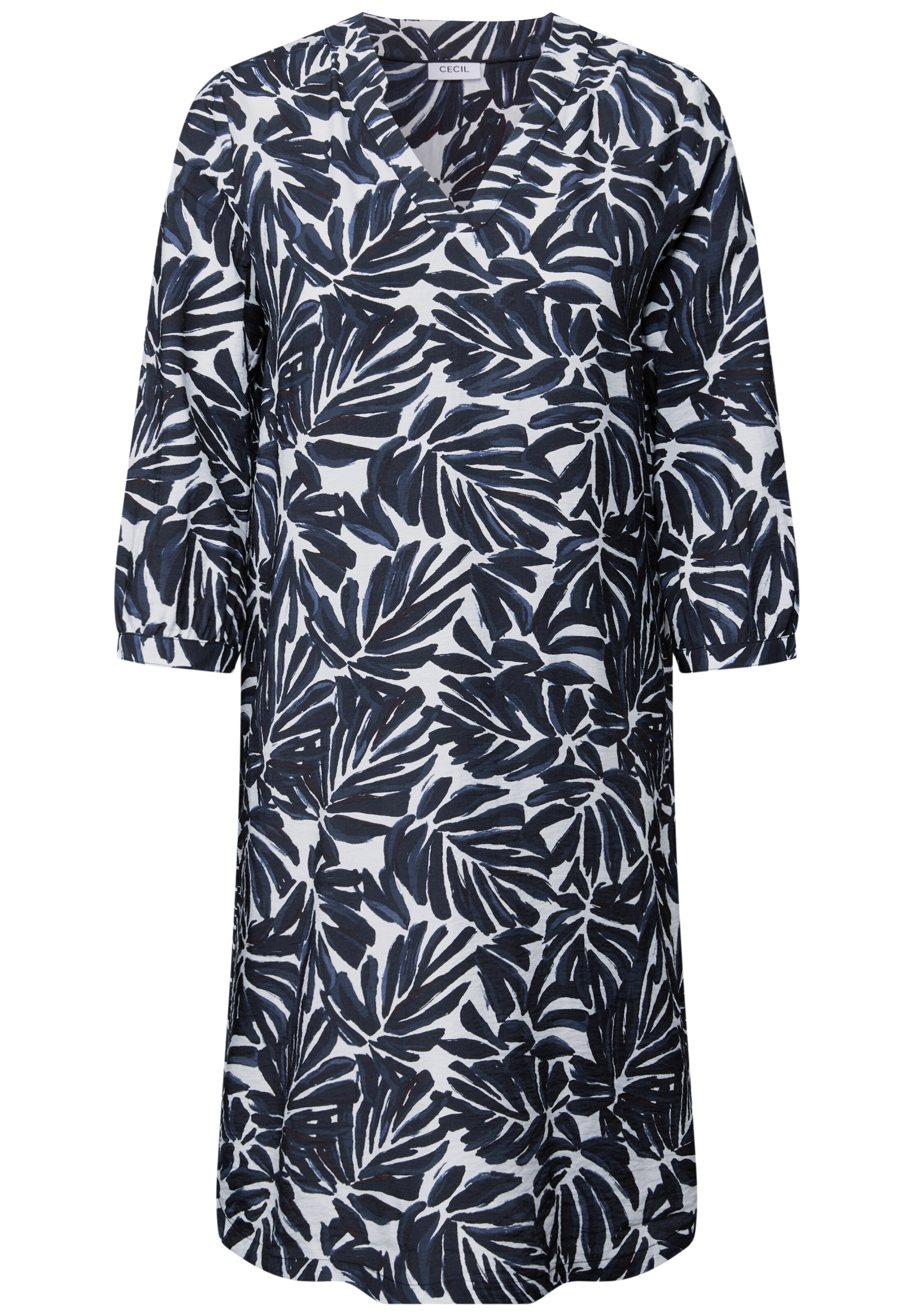 CECIL Sommerkleid in dunkelblau / weiß, Produktansicht