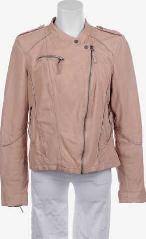 OAKWOOD Lederjacke / Ledermantel XL in Pink: predná strana