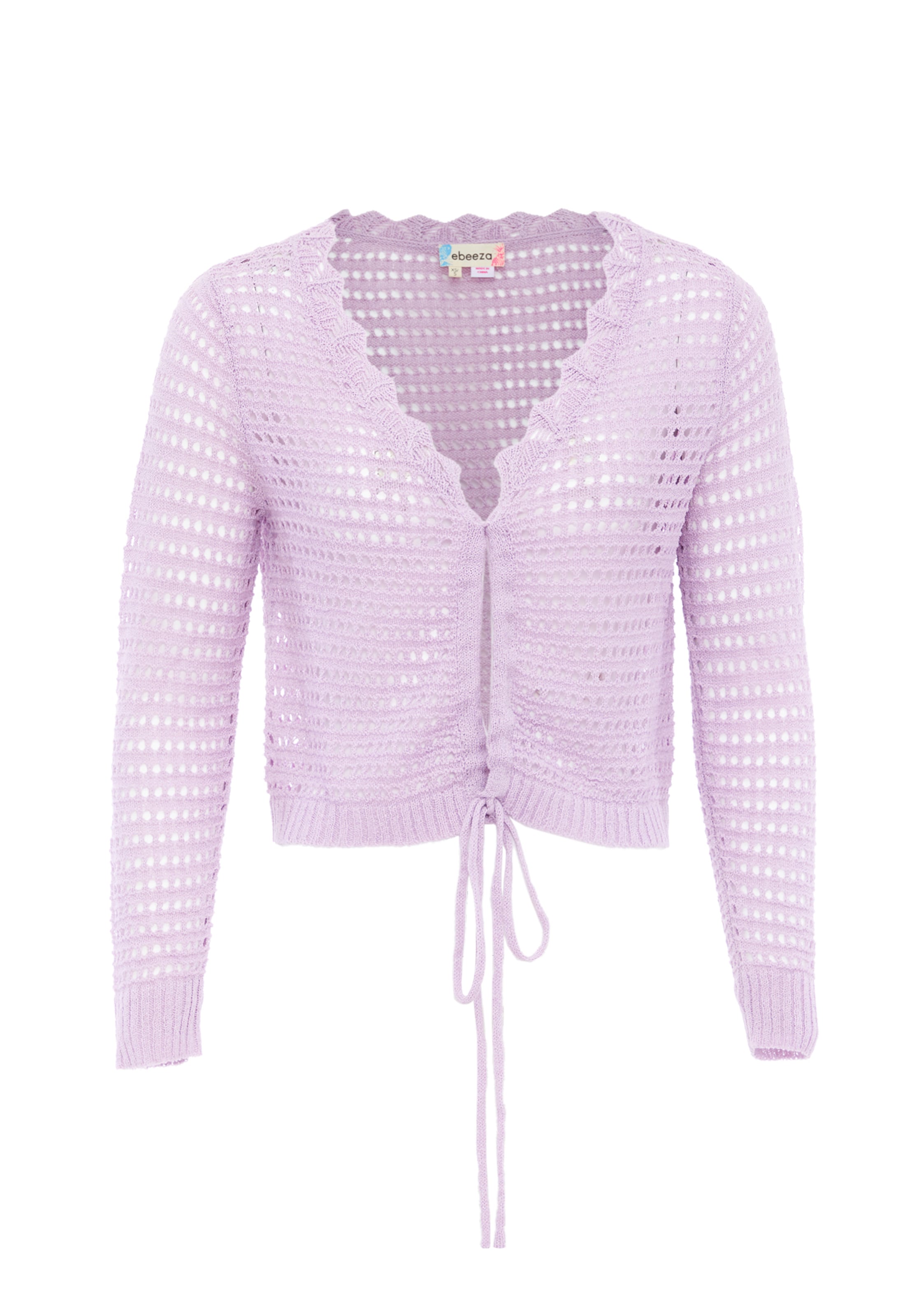 ebeeza Strickjacke in Lila: Vorderseite