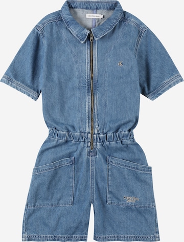 Calvin Klein Jeans Overall in Blauw: voorkant