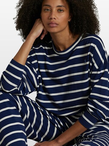 Pyjama ' Sweatshirt & Wide Leg Set - Club Terry ' Polo Ralph Lauren en bleu