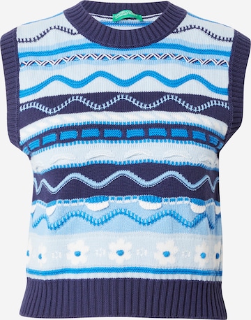 Pull-over UNITED COLORS OF BENETTON en bleu : devant