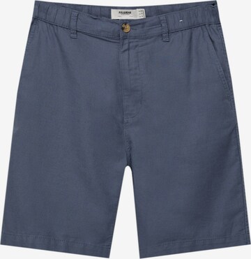 Pull&Bear Chino in Blauw: voorkant