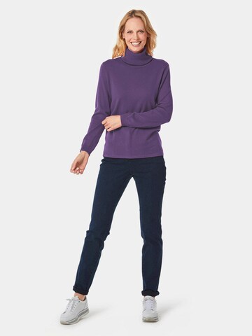 Goldner Pullover in Lila