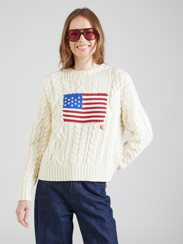 Polo Ralph Lauren Sweater in Beige: front