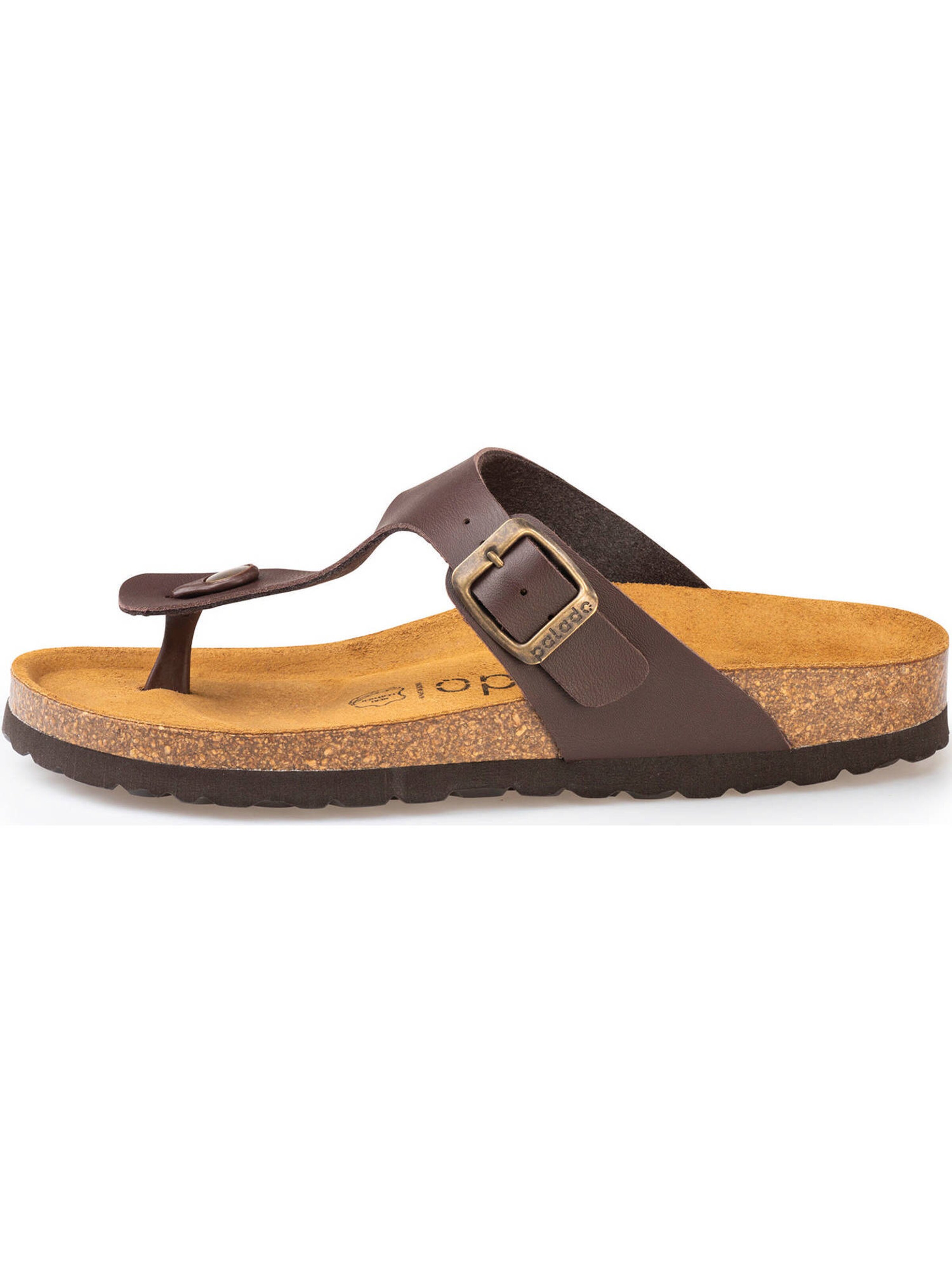 Palado T-bar sandals 'Kos' in Brown: front