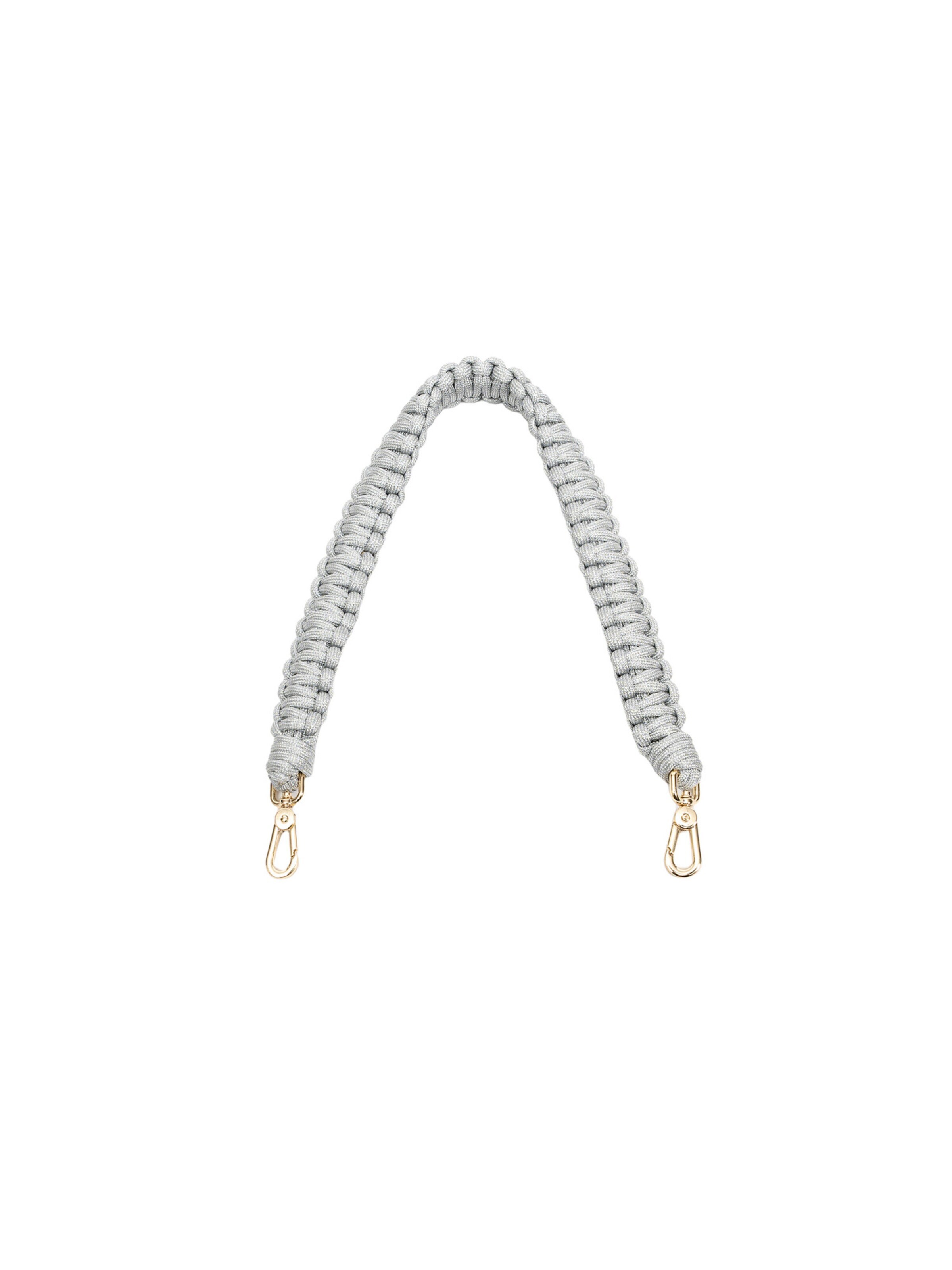 Clio Bag accessories '50CM KALEIDOSCOPE NON ADJUSTABLE STRAP NYLON METALLIC' in Silver: front