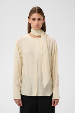 SOAKED IN LUXURY - Blusa 'Leodora' en beige