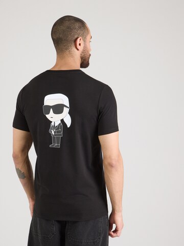 Karl Lagerfeld Μπλουζάκι σε μαύρο: μπροστά