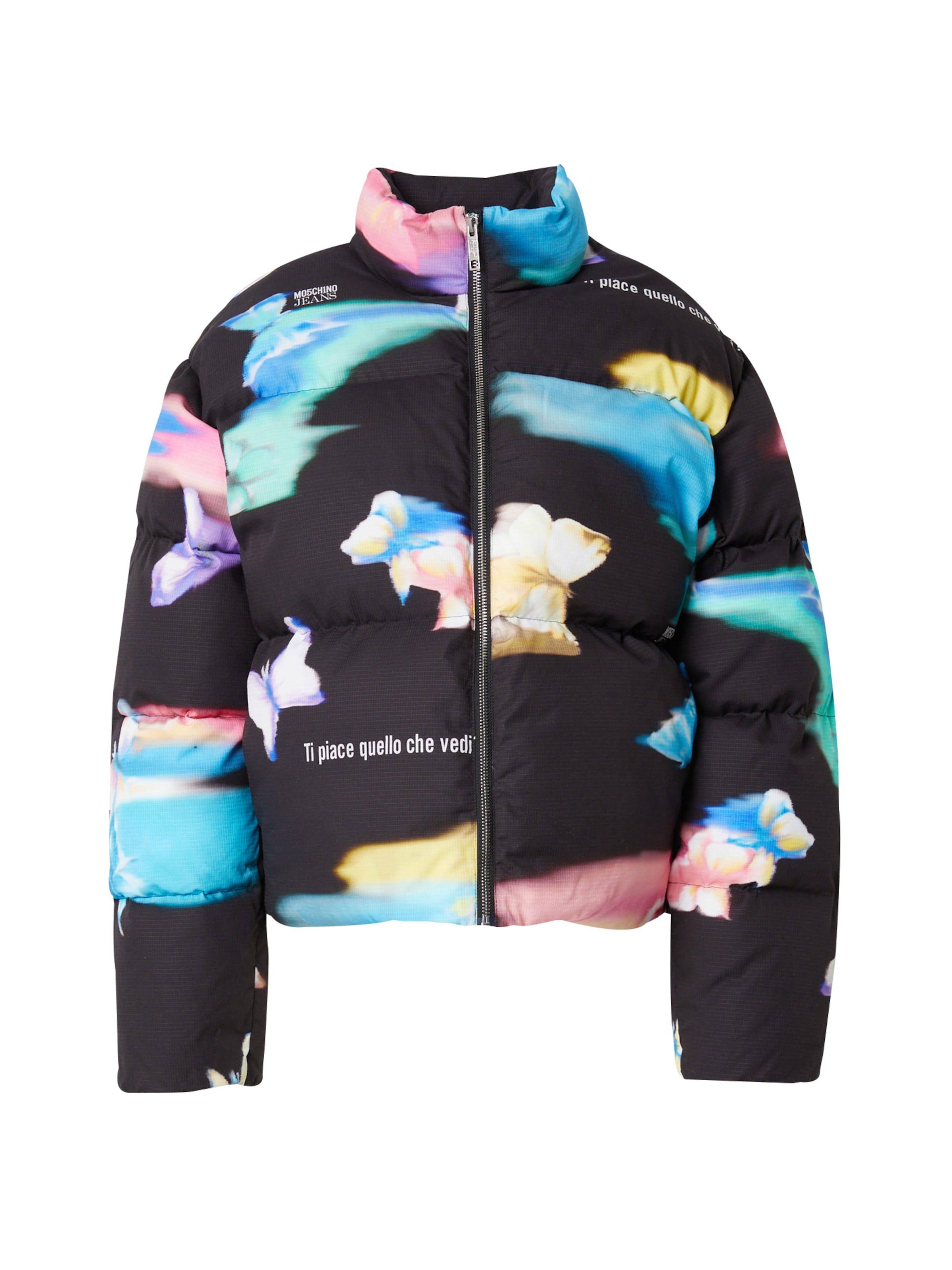 Moschino Jeans Přechodná bunda - světlemodrá / světle zelená / černá / bílá, Produkt
