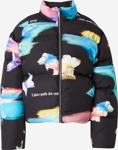 Moschino Jeans Prechodná bunda - svetlomodrá / svetlozelená / čierna / biela, Produkt