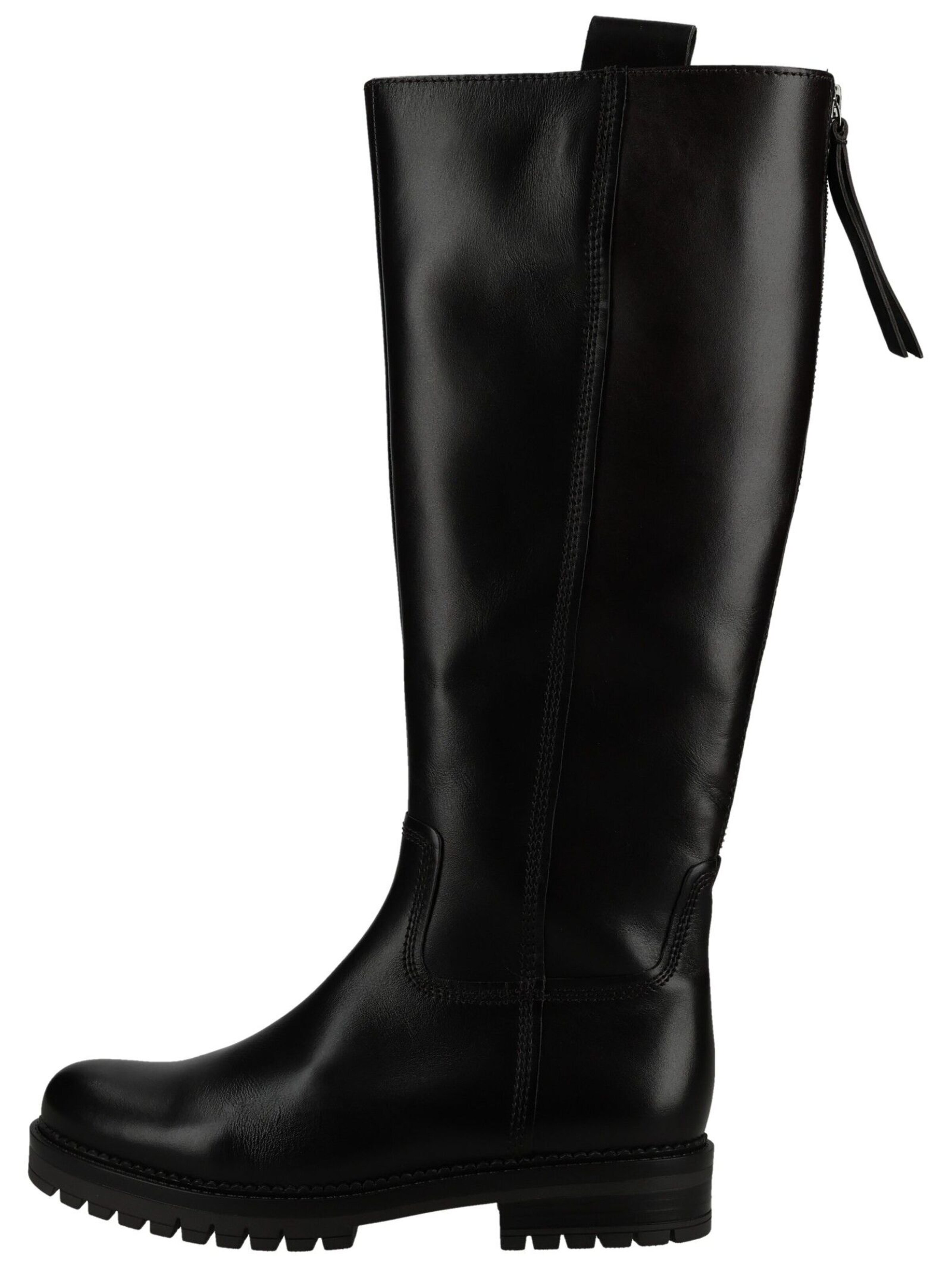 Bottes GABOR en marron : sur le côté
