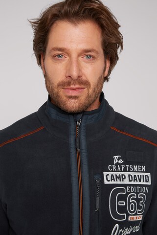 CAMP DAVID Fleece Jacket in Blue