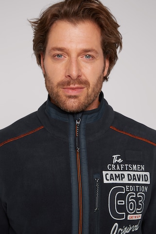 CAMP DAVID Fleecejacke in Blau