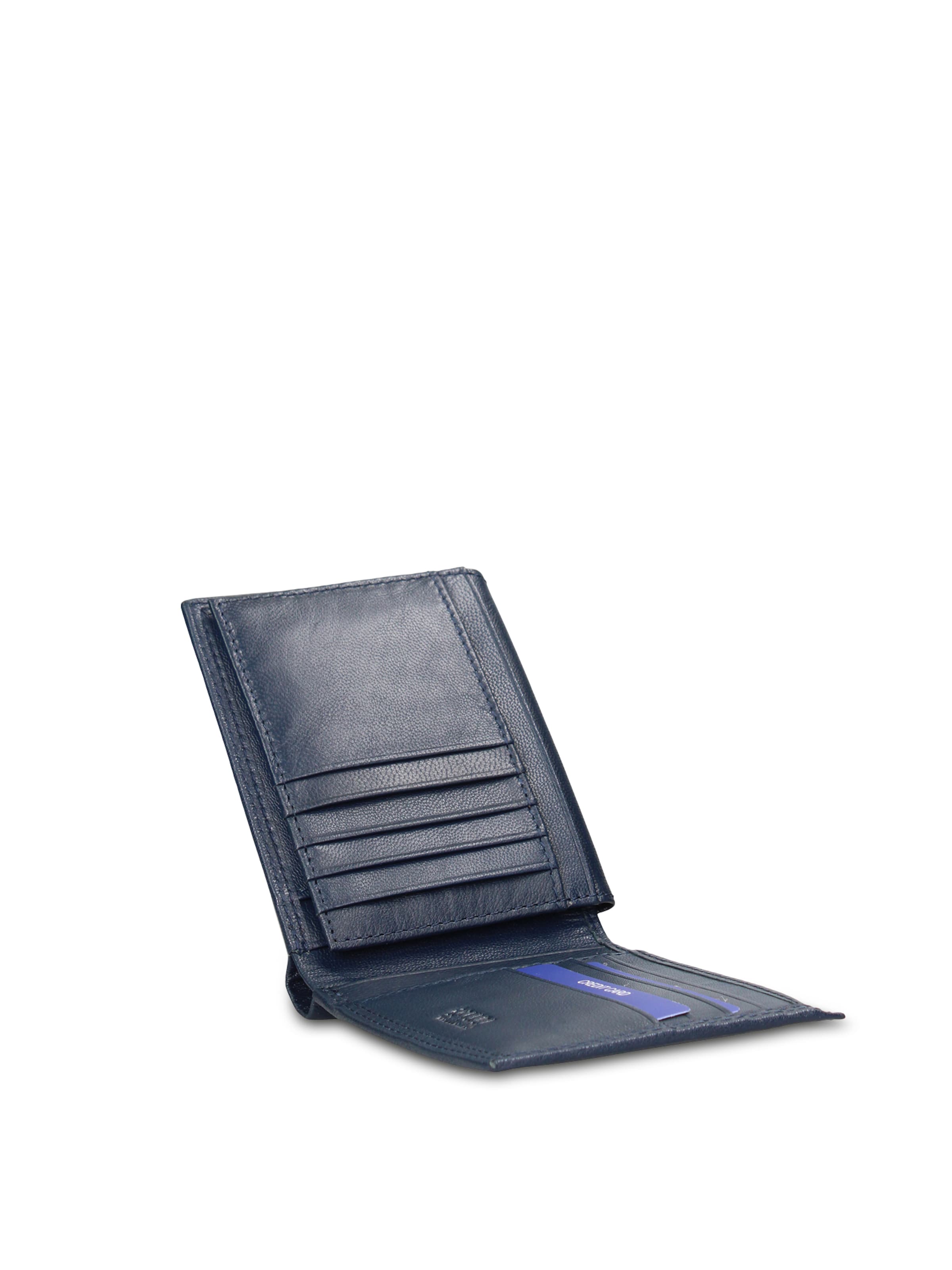 Portamonete 'Portafoglio uomo vera pelle Coveri - Minimalista sfoderato' di Coveri Collection in blu