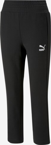 PUMA Normalny Spodnie sportowe w kolorze czarny: przód
