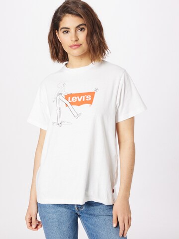 LEVI'S ® Μπλουζάκι 'Graphic Jet Tee' σε λευκό: μπροστά