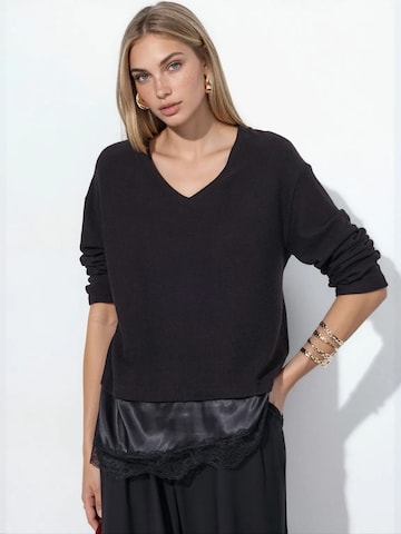Busem Pulover 'Pullover' | črna barva: sprednja stran
